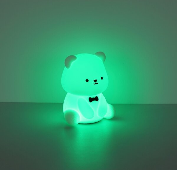 Globo 2870 - LED RGBW Регулируема акумулаторна детска нощна лампа TEDDY LED/1W/5V 1200 mAh мече