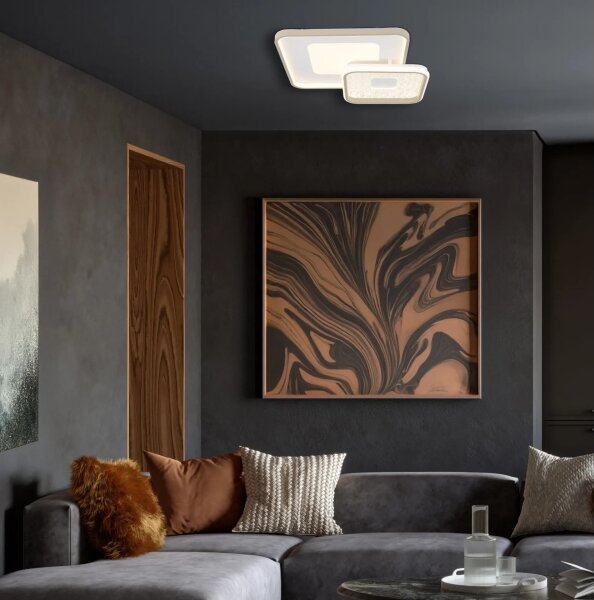 Globo 48097-48 - Димируемо LED таванно осветително тяло MOSAIKO LED/48W/230V 50x50 cm + дистанционно управление