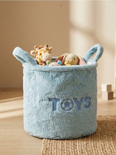 Sinsay - Кош за съхранение с надпис TOYS - светлосиньо