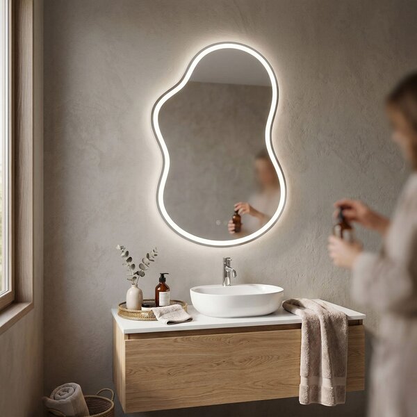 Огледало LED UNO 80x55 cm