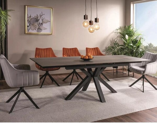 Трапезен стол Colin Velvet - 63 х 53 х 85 cm, различни цветове