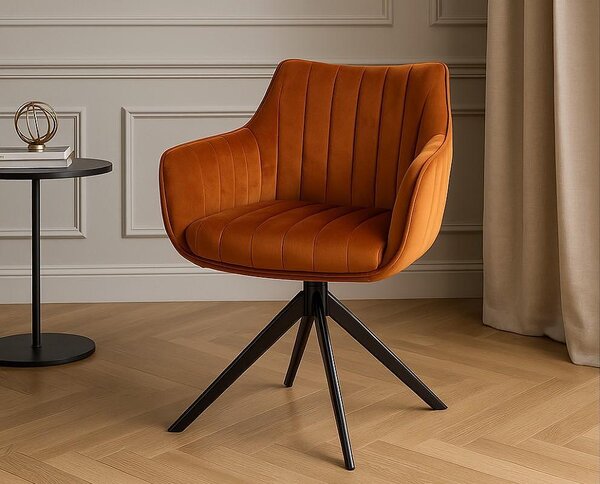 Трапезен стол Colin Velvet - 63 х 53 х 85 cm, различни цветове