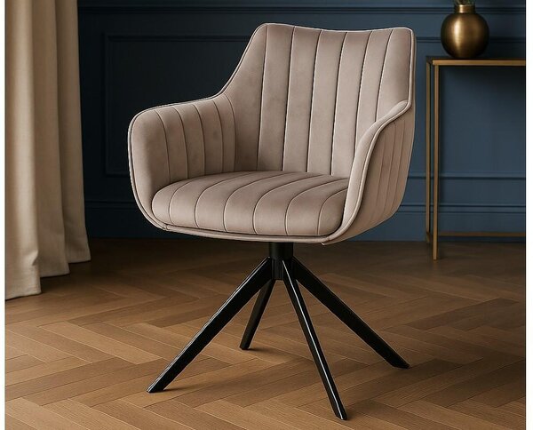 Трапезен стол Colin Velvet - 63 х 53 х 85 cm, различни цветове