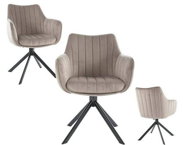 Трапезен стол Colin Velvet - 63 х 53 х 85 cm, различни цветове