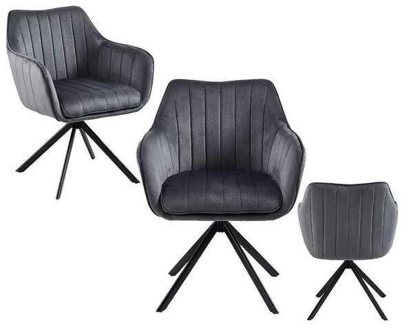 Трапезен стол Colin Velvet - 63 х 53 х 85 cm, различни цветове