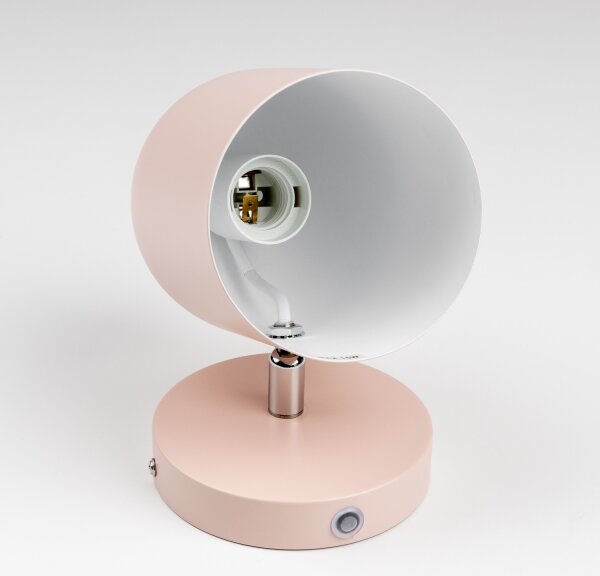 Brilagi - Стенно точково осветително тяло GALLION 1xE27/15W/230V розово