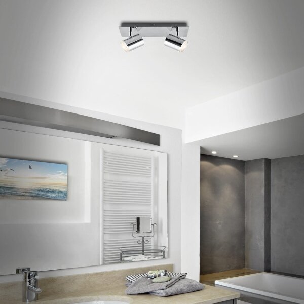 Briloner 2731-028 - Точково осветително тяло за баня BANYO 2xGU10/5W/230V лъскав хром