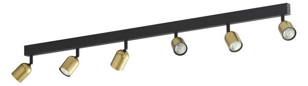 LED RGBW димируемо точково осветително тяло TOP 6xGU10/6,5W/230V 2700-6500K златисто/черно