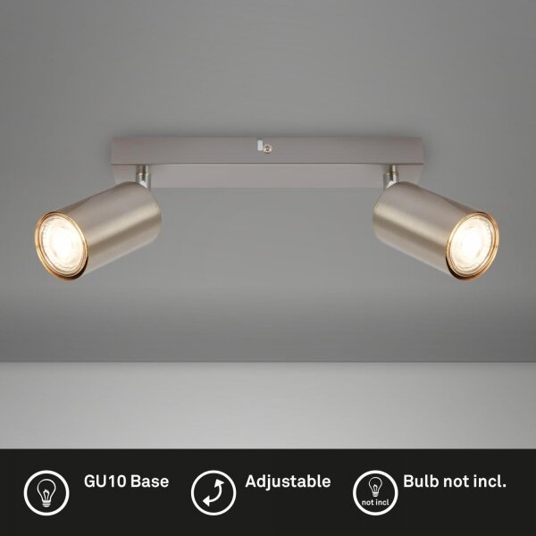 Briloner 2172-022 - Точково осветително тяло SPOT 2xGU10/9W/230V матов хром