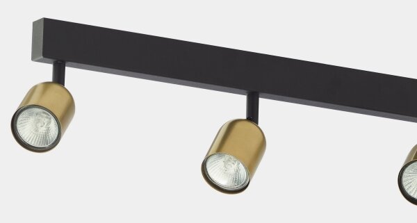 LED RGBW димируемо точково осветително тяло TOP 6xGU10/6,5W/230V 2700-6500K златисто/черно