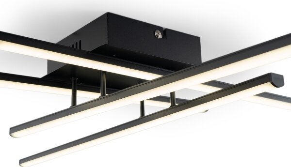 Brilagi - LED таванно осветително тяло STRIPES LED/37W/230V черно