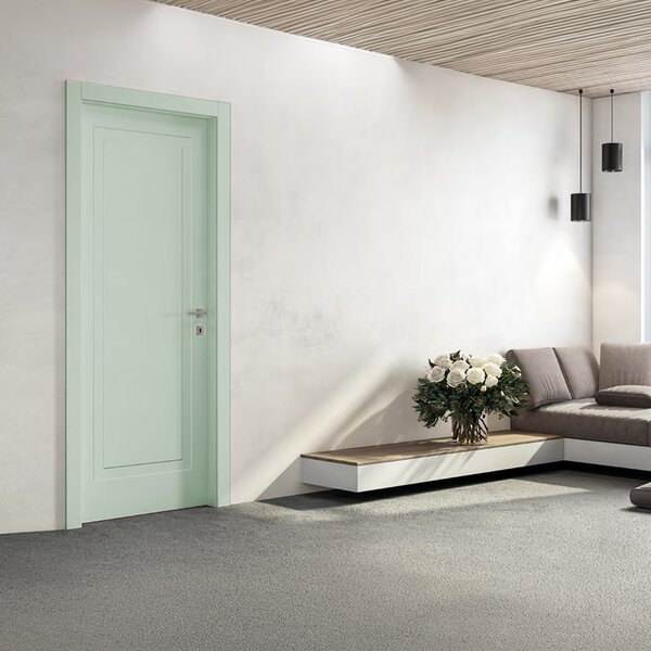 Интериорна врата с каса EKASA LIGHT 80x210х12 см, панти, магнитна брава, дърво, салвия