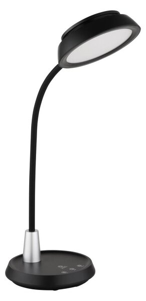 Globo 58496S - димируема сензорна настолна LED лампа KIRK, LED/12W/230V, черна