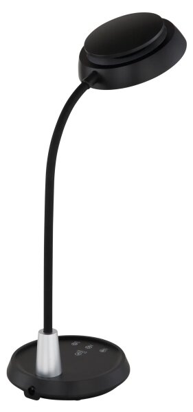 Globo 58496S - димируема сензорна настолна LED лампа KIRK, LED/12W/230V, черна