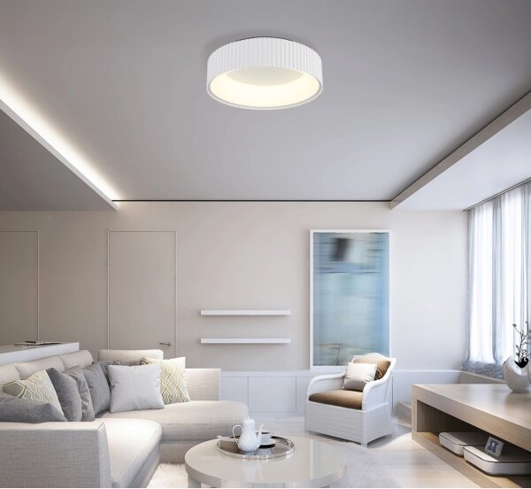 Globo 15924DW - LED плафониера KEMP, LED/45W/230V, 2700/4000/6000K, Ø 46 см, бяла
