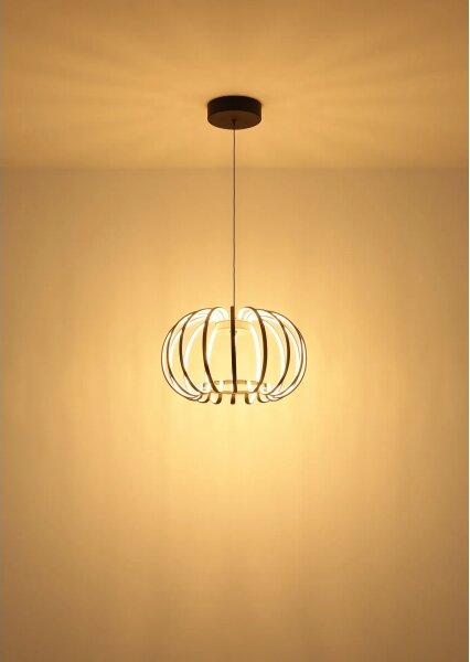 Globo 15946B - LED димируем полилей на кабел RIBBON LED/40W/230V 3000K черен