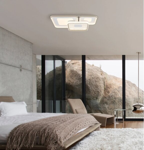 Globo 48097-62 - LED димируемо таванно осветително тяло MOSAIKO LED/55W/230V 65x45,5 cm+дистанционно управление