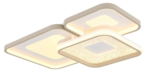 Globo 48097-62 - LED димируемо таванно осветително тяло MOSAIKO LED/55W/230V 65x45,5 cm+дистанционно управление