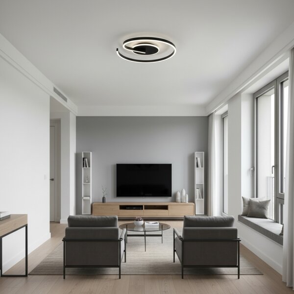 Brilagi -LED Димируемо таванно LED осветително тяло SPIRAL LED/56W/230V 3000/4000/6000K+дистанционно управление