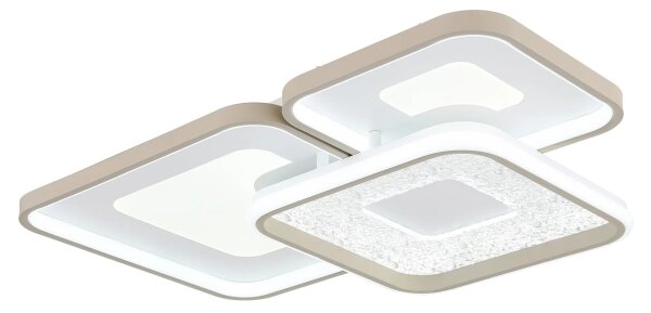 Globo 48097-62 - LED димируемо таванно осветително тяло MOSAIKO LED/55W/230V 65x45,5 cm+дистанционно управление