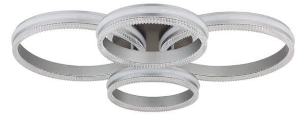 Globo 67377-90 - Димируем LED плафон FRANCINE LED/90W/230V сребрист+ДУ