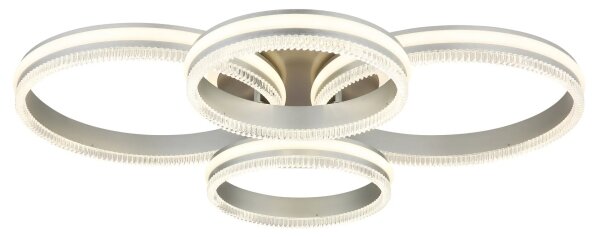 Globo 67377-90 - Димируем LED плафон FRANCINE LED/90W/230V сребрист+ДУ