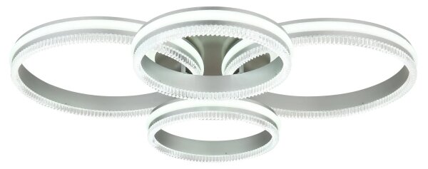 Globo 67377-90 - Димируем LED плафон FRANCINE LED/90W/230V сребрист+ДУ