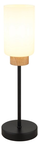Globo 15977T - Настолна лампа ROWENA 1xE27/60W/230V черна/бяла