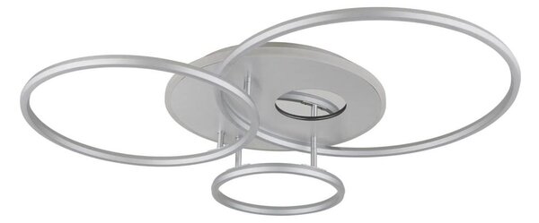 Globo 48466-54A-LED Димируемо таванно осветително тяло INVERTINA 54W/230V 90x70 см сребристо + дистанционно управление