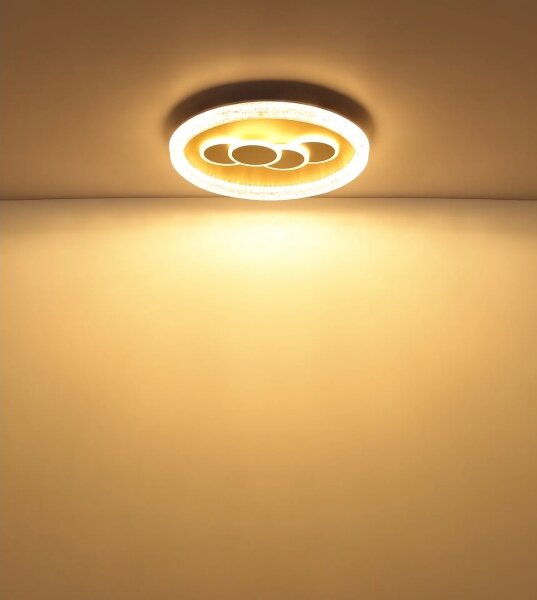 Globo 48476-40R - LED таванно осветително тяло LORAINE LED/40W/230V Ø 49,5 см златисто