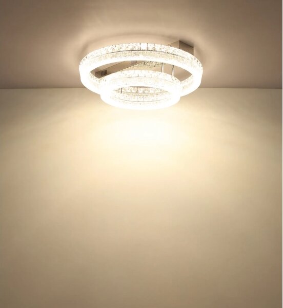 Globo 67387-60D - LED димируемо таванно осветително тяло LAUREL LED/60W/230V прозрачно+ДУ