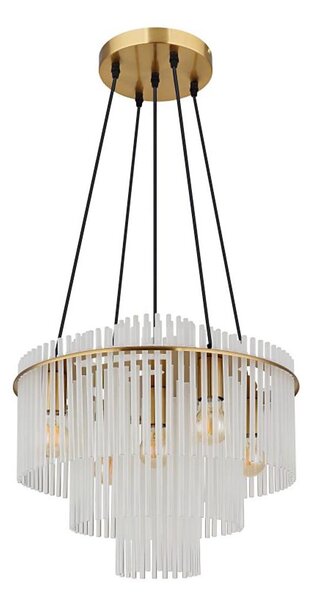 Globo 15698H1M - Полилей на кабел GORLEY 5xE27/60W/230V златист