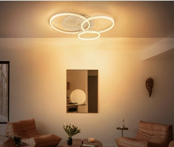 Globo 48480-40 - LED таванно осветително тяло SANFORD, LED/40W/230V, 3000K, 78x60 cm, бежово