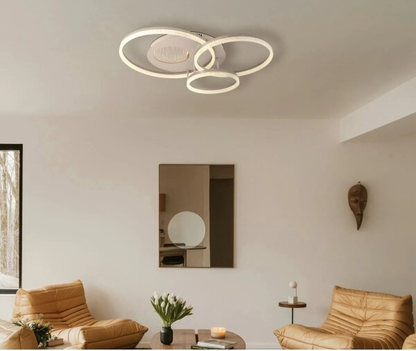 Globo 48480-40 - LED таванно осветително тяло SANFORD, LED/40W/230V, 3000K, 78x60 cm, бежово