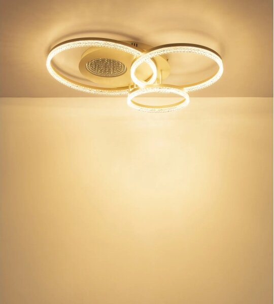 Globo 48480-40 - LED таванно осветително тяло SANFORD, LED/40W/230V, 3000K, 78x60 cm, бежово