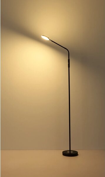 Globo 58504SS - LED димируема подова лампа със сензорно управление SILVIO LED/6,5W/230V черна