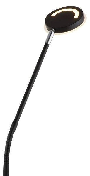 Globo 58504SS - LED димируема подова лампа със сензорно управление SILVIO LED/6,5W/230V черна