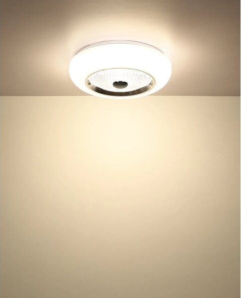 Globo 48071-18 - LED таванно осветително тяло GRAHAM LED/24W/230V Ø 38,5 cm бяло