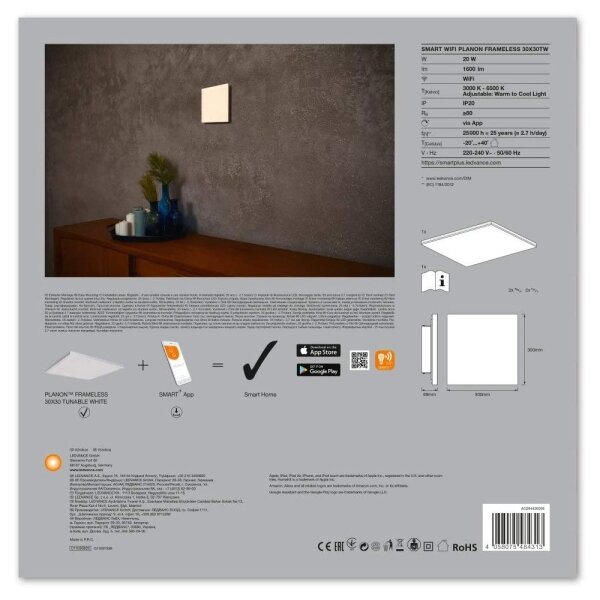 Ledvance - LED Димируема лампа SMART+ FRAMELESS LED/20W/230V Wi-Fi
