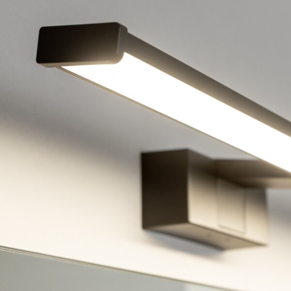 Brilagi - LED огледално осветление за баня VESTRA LED/12W/230V 60 cm IP44 черно