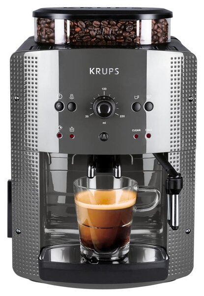 Кафеавтомат Krups Espresseria Automatic, 1450W, 15 bar, 1.7 l. обем на резервоара за вода, мелачка, сив