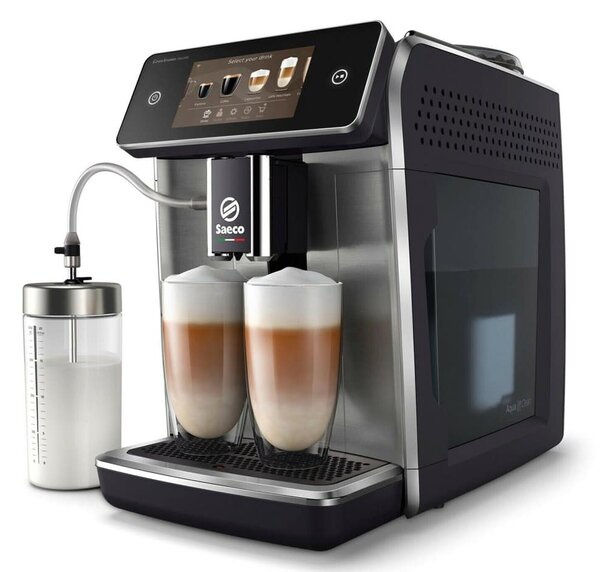 Кафеавтомат Saeco GranAroma Deluxe SM6685/00, 1500 W, 15 bar-a, 3 настройки на температурата, черен