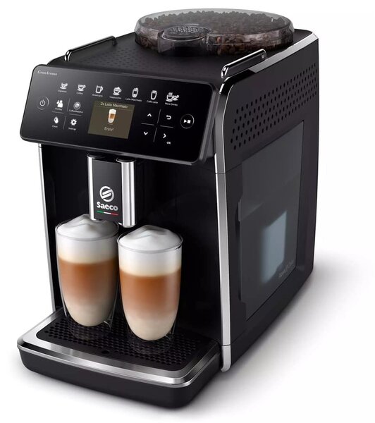 Кафеавтомат Saeco SM6480/00, 1500W, 15 bar, технология LattePerfetto, автоматично изплакване и направлявано декалциране, черна