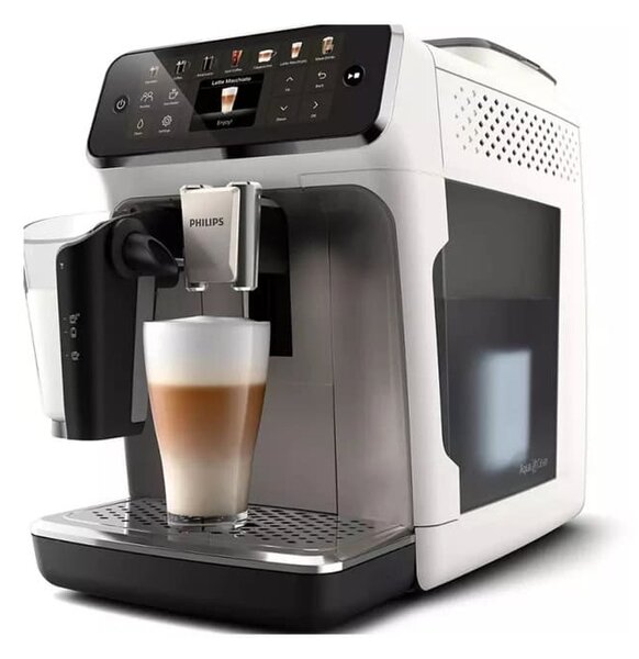 Кафеавтомат Philips EP4443/70, 230W, 15 bar, 1.8 литра, AquaClean, SilentBrew, QuickStart, бяла