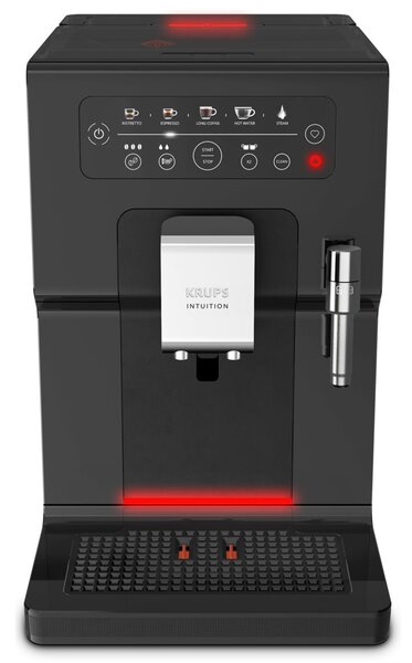 Кафеавтомат Krups Intuition Essential, 1450W, 15 bar, система Quattro Force, сензорно управление, черен