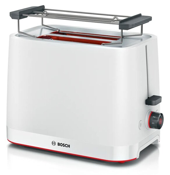 Тостер Bosch TAT3M121, безстепенен, таймер, 950W, бял