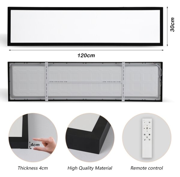 Brilagi-LED Димируемо осветително тяло за баня FRAME SMART LED/50W/230V IP44 черно+ДУ