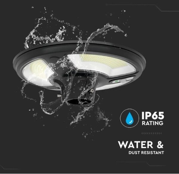 LED соларна улична лампа с сензор 10W/3,2V 6500K IP65 + дистанционно управление