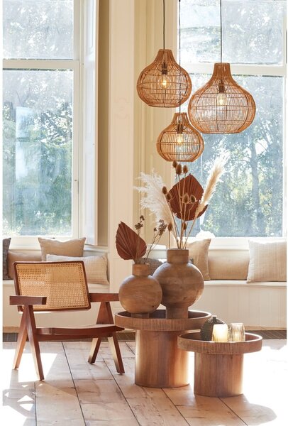 Кръгла странична масичка от масивно манго ø 50 cm Kalomo – Light & Living