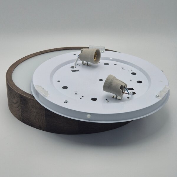 Brilagi - LED таванно осветително CARVALHO 2xE27/60W/230V дъб орех Ø37 см